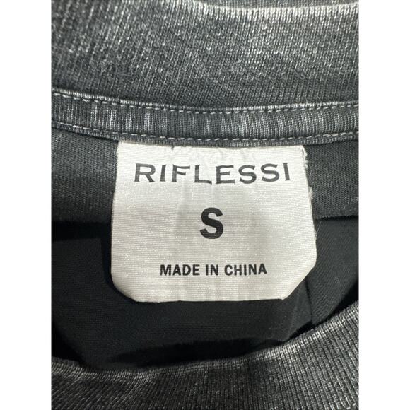 RIFLESSI Men's S Heavyweight Graphic Print Tee Short Sleeve Loose Fit T-Shirt - Picture 3 of 10